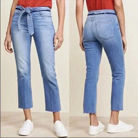 Frame Le High Straight Tie Waist Jeans sz 25 - Picture 2 of 7